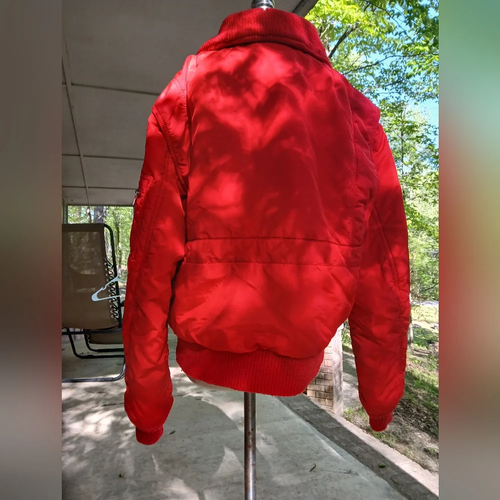 HEAD (3M). VINTAGE Red Zip-Up‎ Jacket